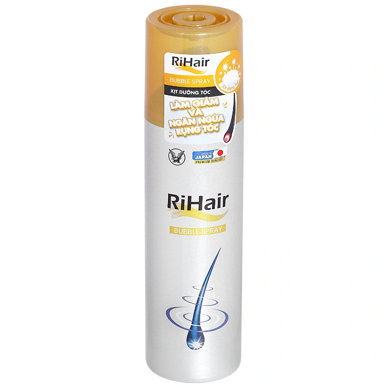 Xịt dưỡng tóc Rihair Bubble Spray hỗ trợ ngăn rụng tóc chai 135g - 